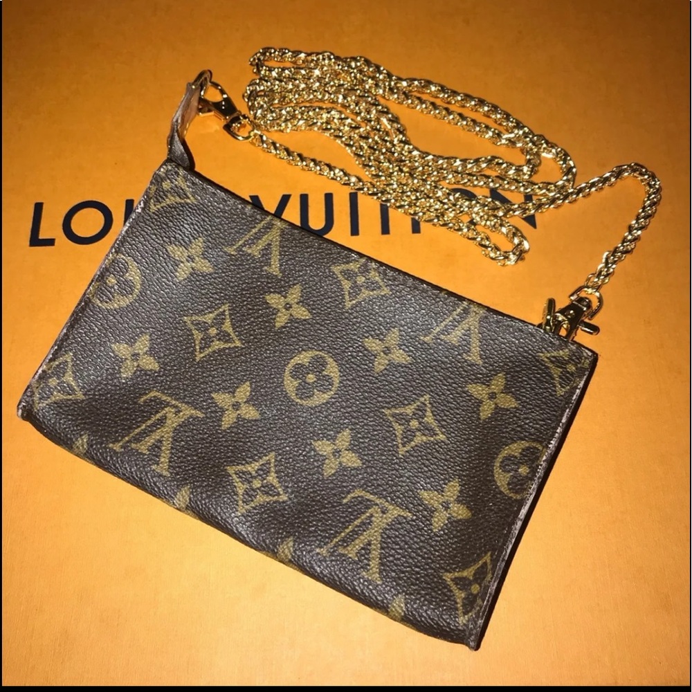 Authentic Louis Vuitton Bucket PM Pouch Monogram